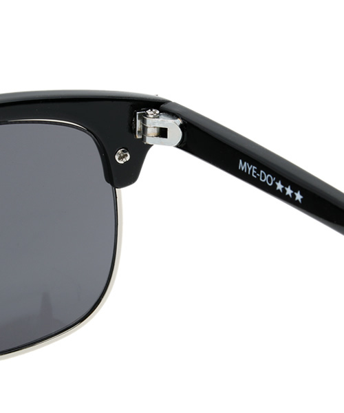 MYE-DO'（マイ・ドゥ）の「ボストン ハーフリム サングラス #CL-4407-01（サングラス・レディース・ブラック・FREE）」の7枚目の写真