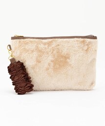 Cachellier フリルモチーフ付きクラッチバッグ
