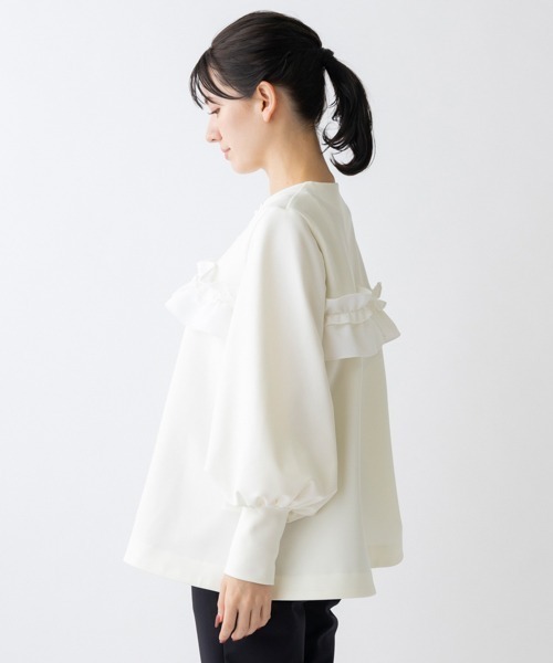 【極美品✨】sono ソーノ WARM STRETCH フリルフルプルオーバー Sono（ソーノ）の「【SONO/ソーノ】【WARM STRETCH】フリルフルプル