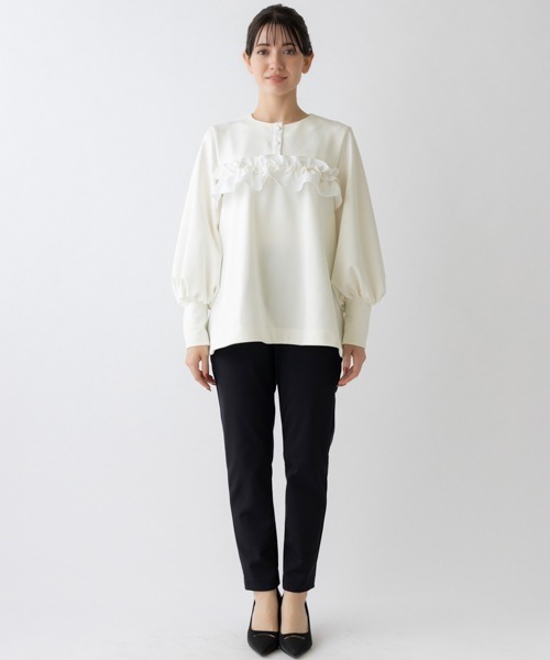 【極美品✨】sono ソーノ WARM STRETCH フリルフルプルオーバー Sono（ソーノ）の「【SONO/ソーノ】【WARM STRETCH】フリルフルプル