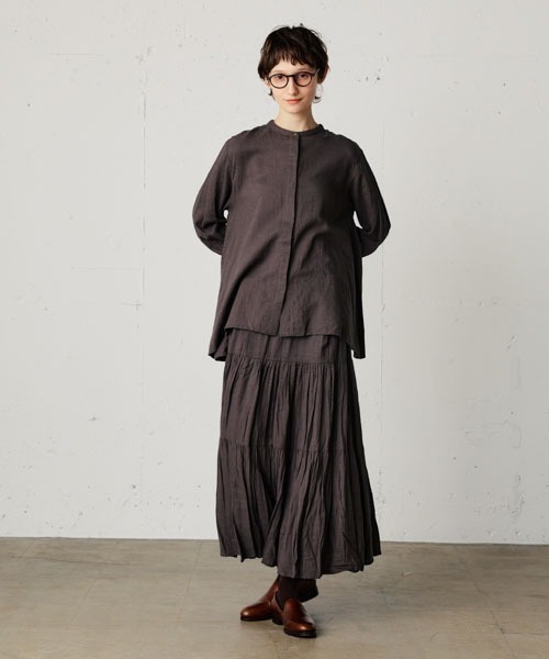 MidiUmi（ミディウミ）の「ティアードスカート（スカート・レディース・ブルー/ブラウン/ブラック・FREE）」の19枚目の写真