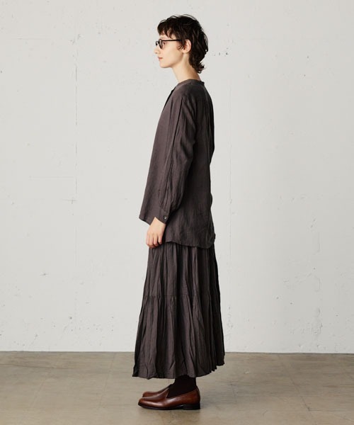 MidiUmi（ミディウミ）の「ティアードスカート（スカート・レディース・ブルー/ブラウン/ブラック・FREE）」の22枚目の写真