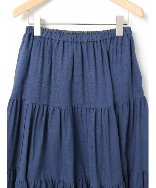 MidiUmi（ミディウミ）の「ティアードスカート（スカート・レディース・ブルー/ブラウン/ブラック・FREE）」の8枚目の写真