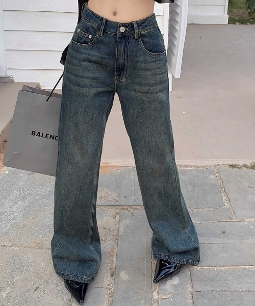 .KOM（ドットコム）の「A'GEM/9 × .kom『.kom/ドットケーオーエム』ブーツカットビンテージデニムパンツ（デニムパンツ・レディース・インディゴブルー・L/S/M）」の3枚目の写真