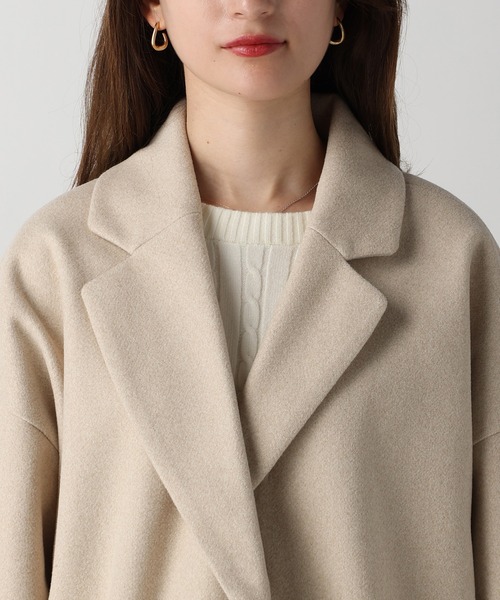 acro(アクロ)の「フェイクウールテーラードコクーンコート/AC3836(その他アウター・レディース・ブラック/アイボリー/ホワイト・フリ-)」の18枚目の写真