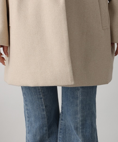 acro(アクロ)の「フェイクウールテーラードコクーンコート/AC3836(その他アウター・レディース・ブラック/アイボリー/ホワイト・フリ-)」の21枚目の写真