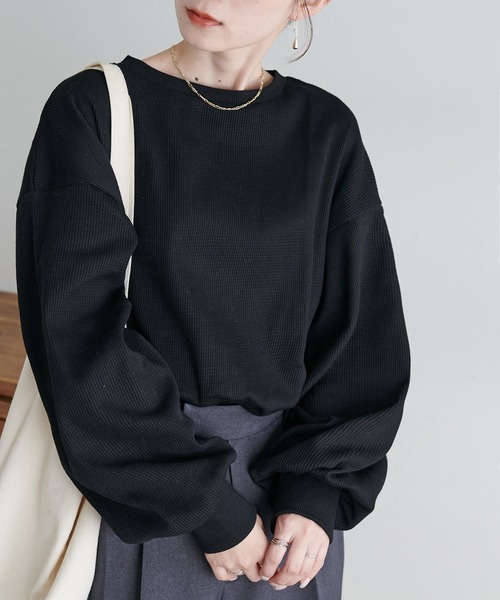 セール】《19色展開!》【WEB限定】ワッフルロンT（Tシャツ