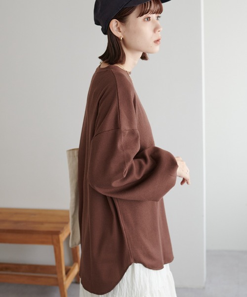 セール】《19色展開!》【WEB限定】ワッフルロンT（Tシャツ