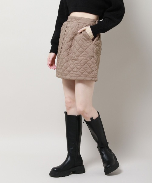 3.3 Field Trip (3.3フィールドトリップ)の「3.3 Field Trip/キルトミニスカート 2983555(スカート・レディース・ブラウン/ブラック/ベージュ・FREE)」の17枚目の写真
