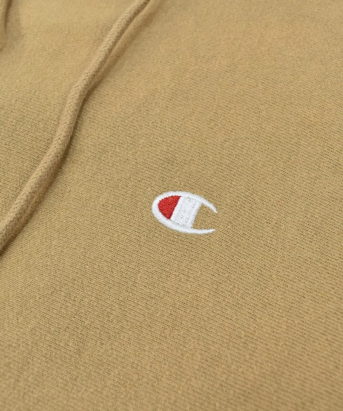Champion(チャンピオン)の「【ヴィンテージ古着】Y2K Champion / チャンピオン リバースウィーブ ロゴ刺繍 スウェットパーカー(パーカー・メンズ・ベージュ・SMALL)」の3枚目の写真