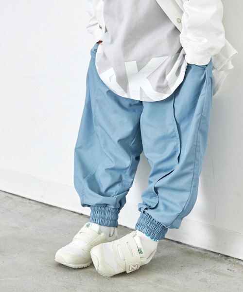 MAKE YOUR DAY（メイクユアデイ）の「ナイロンジョガーパンツ■80～140cm（その他パンツ・キッズ・ブルー/ブラック/ベージュ・140/100/130/120/80/110/90）」の3枚目の写真
