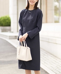 a.v.v | 【洗える/イージーケア】ダブルクロスIラインワンピース(ワンピース)