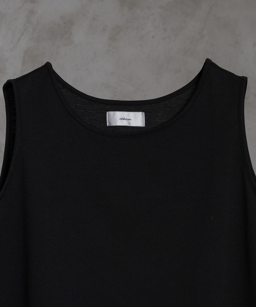 ADRER(アドラー)の「cool comfortable layered tank top / クールコンフォータブルレイヤードタンクトップ(タンクトップ・メンズ・ブラック/ホワイト・SMALL/X-SMALL/LARGE/MEDIUM)」の13枚目の写真