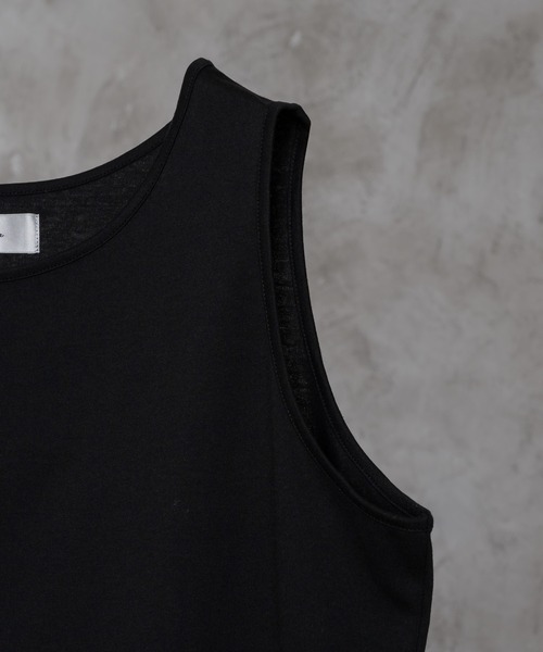 ADRER(アドラー)の「cool comfortable layered tank top / クールコンフォータブルレイヤードタンクトップ(タンクトップ・メンズ・ブラック/ホワイト・SMALL/X-SMALL/LARGE/MEDIUM)」の14枚目の写真