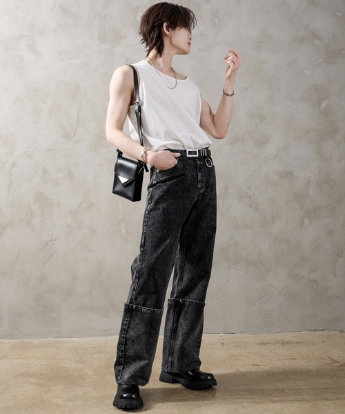 ADRER(アドラー)の「cool comfortable layered tank top / クールコンフォータブルレイヤードタンクトップ(タンクトップ・メンズ・ブラック/ホワイト・SMALL/X-SMALL/LARGE/MEDIUM)」の21枚目の写真