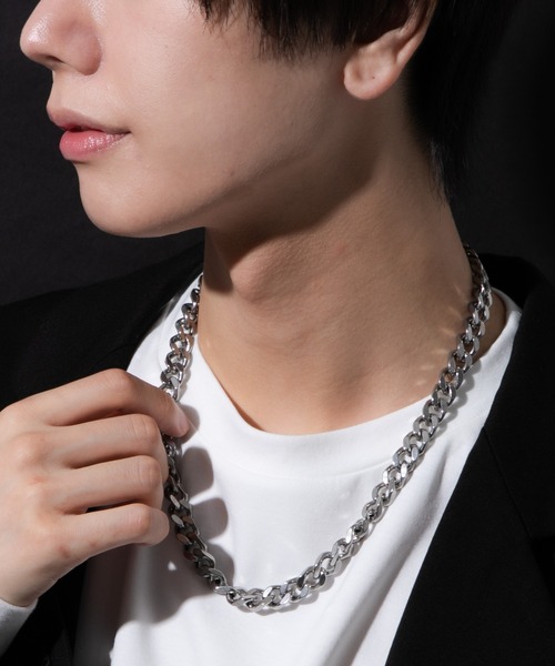 WEGO（ウィゴー）の「WEGO/ステンレスヘビーチェーンネックレス（ネックレス・メンズ・その他2/その他1・FREE）」の10枚目の写真