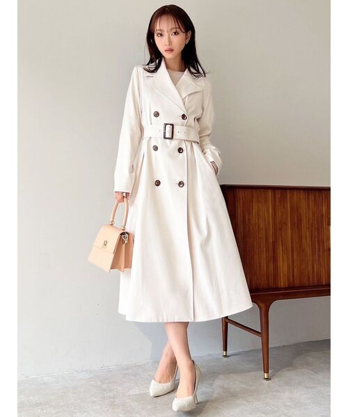 【セール】カラーシンプルトレンチコート（トレンチコート）｜RESEXXY（リゼクシー）