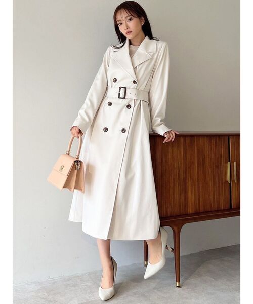 【セール】カラーシンプルトレンチコート（トレンチコート）｜RESEXXY（リゼクシー）