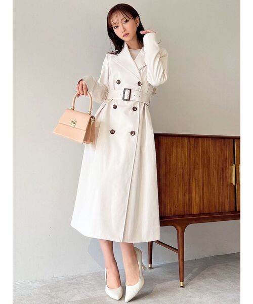 【セール】カラーシンプルトレンチコート（トレンチコート）｜RESEXXY（リゼクシー）