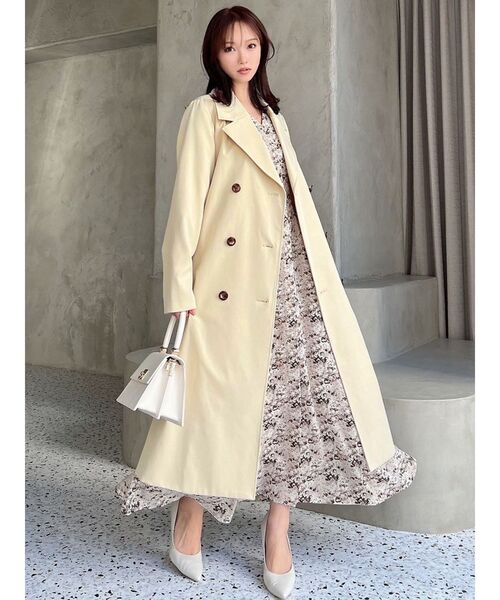【セール】カラーシンプルトレンチコート（トレンチコート）｜RESEXXY（リゼクシー）