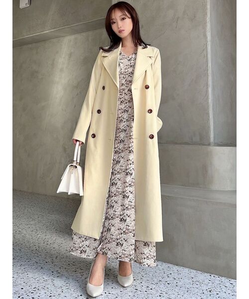 【セール】カラーシンプルトレンチコート（トレンチコート）｜RESEXXY（リゼクシー）