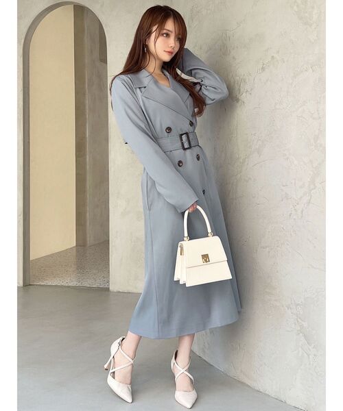 【セール】カラーシンプルトレンチコート（トレンチコート）｜RESEXXY（リゼクシー）