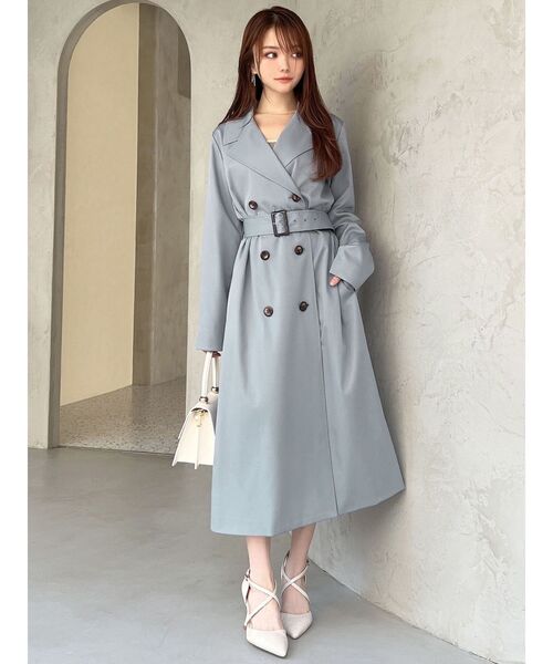 【セール】カラーシンプルトレンチコート（トレンチコート）｜RESEXXY（リゼクシー）