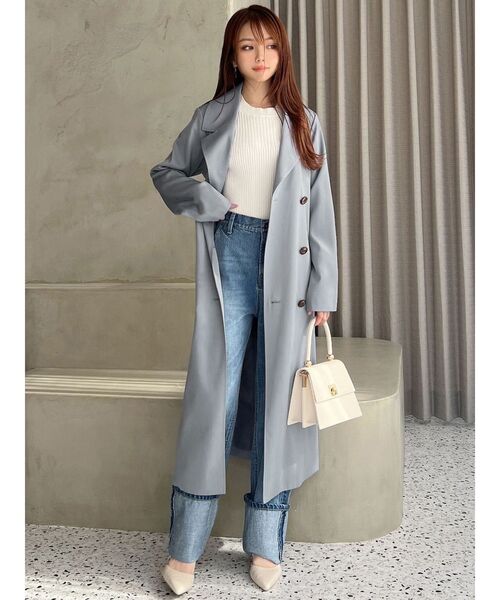 【セール】カラーシンプルトレンチコート（トレンチコート）｜RESEXXY（リゼクシー）