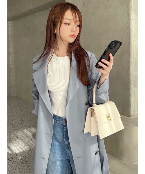 【セール】カラーシンプルトレンチコート（トレンチコート）｜RESEXXY（リゼクシー）