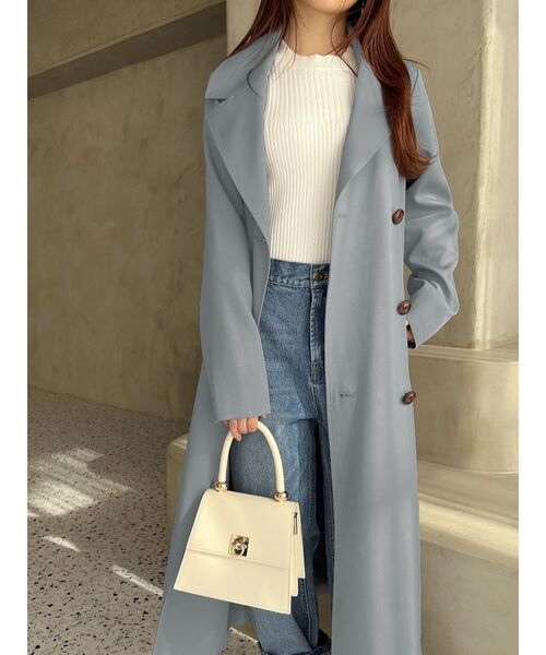 【セール】カラーシンプルトレンチコート（トレンチコート）｜RESEXXY（リゼクシー）