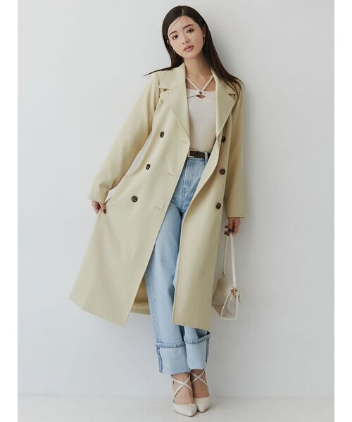 【セール】カラーシンプルトレンチコート（トレンチコート）｜RESEXXY（リゼクシー）