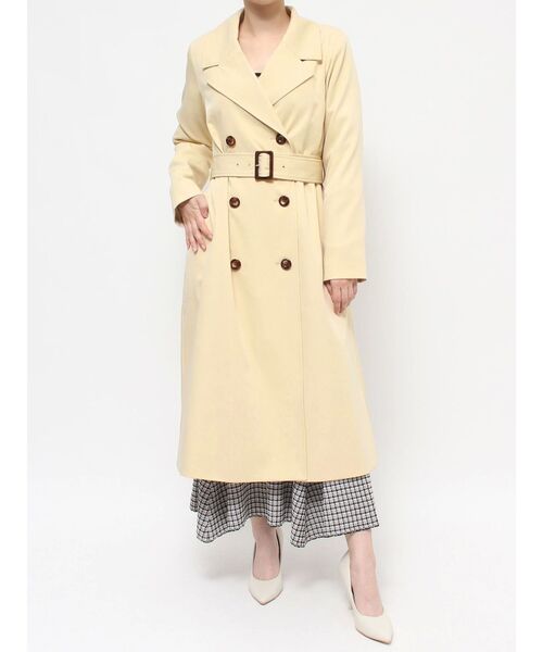 【セール】カラーシンプルトレンチコート（トレンチコート）｜RESEXXY（リゼクシー）