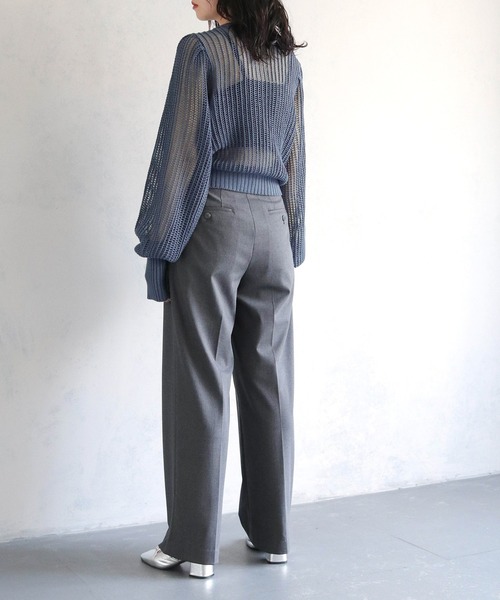 cheriella(シェリエラ)の「【cheriella】前後2WAYスリットメッシュニット 2-WAY SLIT MESH KNIT(ニット/セーター・レディース・ブラック/アイボリー/ブルー・M)」の20枚目の写真