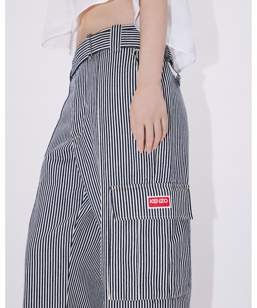KENZO（ケンゾー）の「ストライプ ストレートカット カーゴ ジーンズ