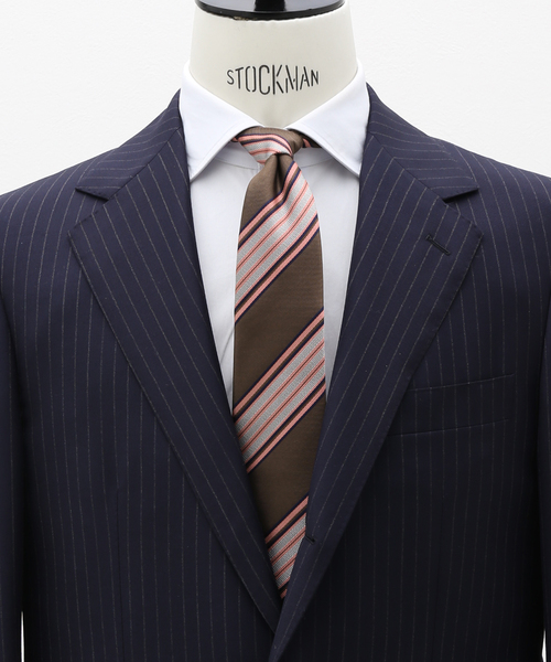 FRANCO BASSI（フランコバッシ）の「【FRANCO BASSI / フランコ バッシ】STRIPE TIE（ネクタイ・メンズ・ウッド/パープル/ブラウン系その他/ダークブルー/ボルドー/ブラウン/ネイビー/イエロー/ホワイト系その他・FREE）」の5枚目の写真