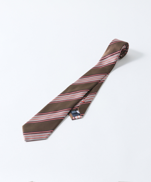 FRANCO BASSI（フランコバッシ）の「【FRANCO BASSI / フランコ バッシ】STRIPE TIE（ネクタイ・メンズ・ウッド/パープル/ブラウン系その他/ダークブルー/ボルドー/ブラウン/ネイビー/イエロー/ホワイト系その他・FREE）」の12枚目の写真