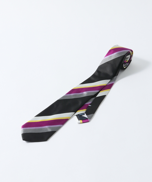 FRANCO BASSI（フランコバッシ）の「【FRANCO BASSI / フランコ バッシ】STRIPE TIE（ネクタイ・メンズ・ウッド/パープル/ブラウン系その他/ダークブルー/ボルドー/ブラウン/ネイビー/イエロー/ホワイト系その他・FREE）」の18枚目の写真