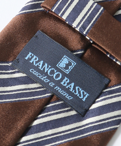 FRANCO BASSI（フランコバッシ）の「【FRANCO BASSI / フランコ バッシ】STRIPE TIE（ネクタイ・メンズ・ウッド/パープル/ブラウン系その他/ダークブルー/ボルドー/ブラウン/ネイビー/イエロー/ホワイト系その他・FREE）」の22枚目の写真