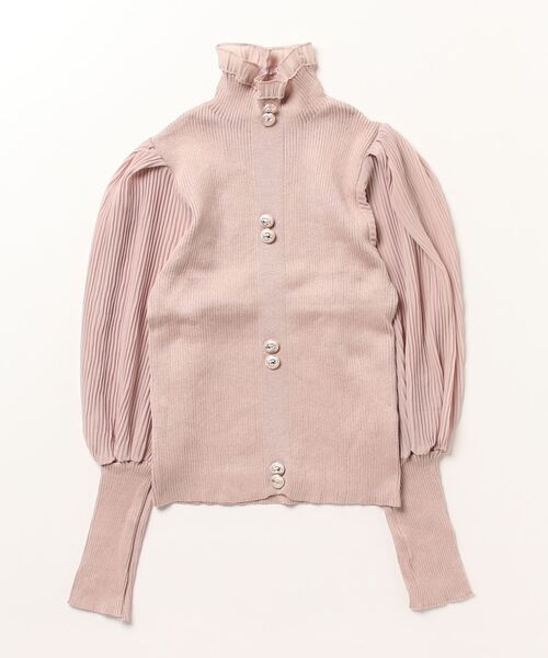 Miniministore(ミニミニストア)の「バルーン袖 リブニットトップス 韓国風(シャツ/ブラウス・レディース・ブラウン/モカ/ホワイト/ブラック・フリー)」の22枚目の写真
