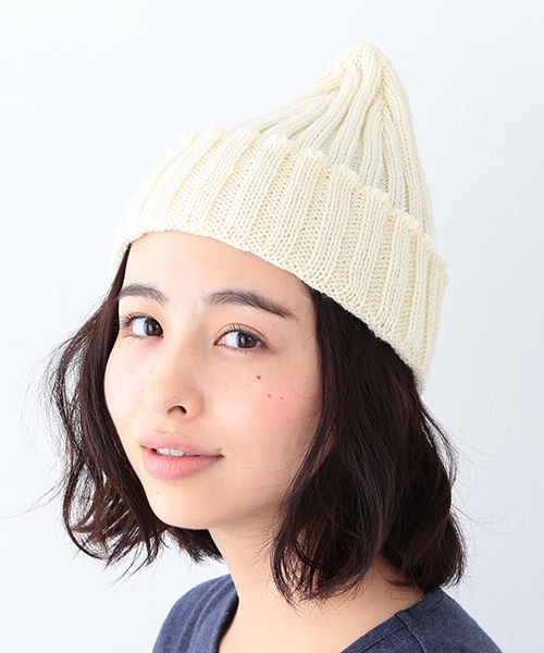 BEAMS BOY(ビームスボーイ)の「LEUCHTFEUER / WOOL WATCH CAP(ニットキャップ/ビーニー・レディース・ナチュラル/グレー/ブラック/ネイビー・ONE SIZE)」の1枚目の写真