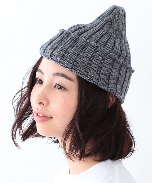 BEAMS BOY(ビームスボーイ)の「LEUCHTFEUER / WOOL WATCH CAP(ニットキャップ/ビーニー・レディース・ナチュラル/グレー/ブラック/ネイビー・ONE SIZE)」の3枚目の写真