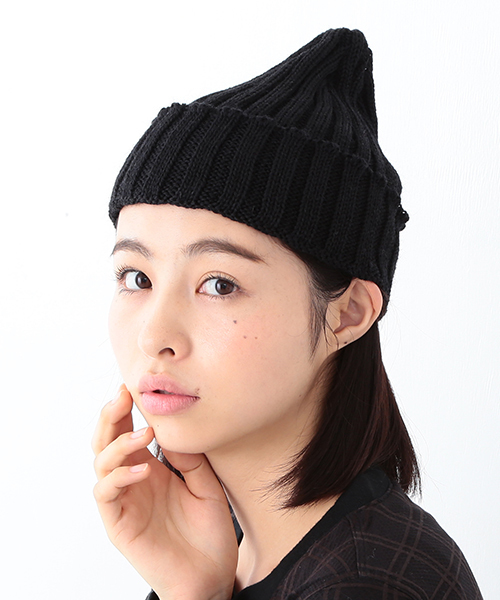 BEAMS BOY(ビームスボーイ)の「LEUCHTFEUER / WOOL WATCH CAP(ニットキャップ/ビーニー・レディース・ナチュラル/グレー/ブラック/ネイビー・ONE SIZE)」の2枚目の写真