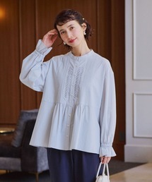 studio CLIP | 【みんなのリクエストブラウス】柔らか華やぎブラウス(ビジネスシャツ)