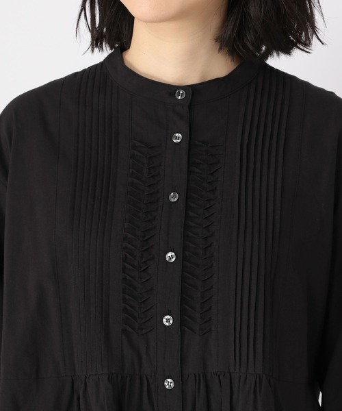 studio CLIP（スタディオクリップ）の「【みんなのリクエストブラウス】柔らか華やぎブラウス（ビジネスシャツ・レディース・オフホワイト/ブルー/ブラック・FREE）」の17枚目の写真