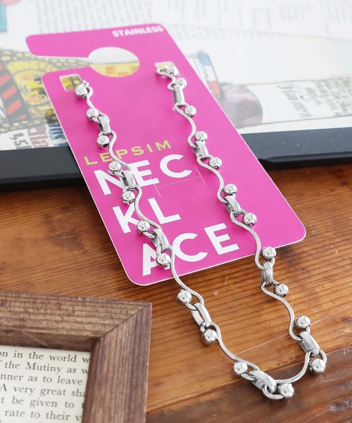 LEPSIM（レプシィム）の「ステンレスショートネックレス　993887（ネックレス・レディース・シルバー/シルバー系その他/シルバー系その他2・ONE SIZE）」の2枚目の写真