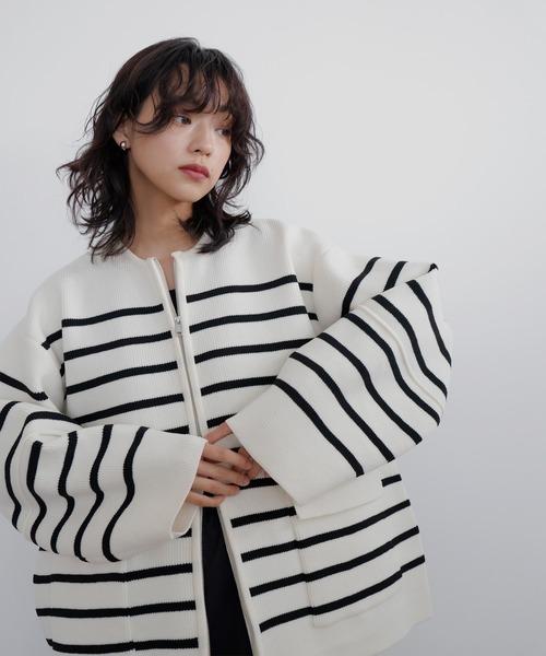 hellam（へラム）の「フラップポケットブルゾン（カーディガン/ボレロ