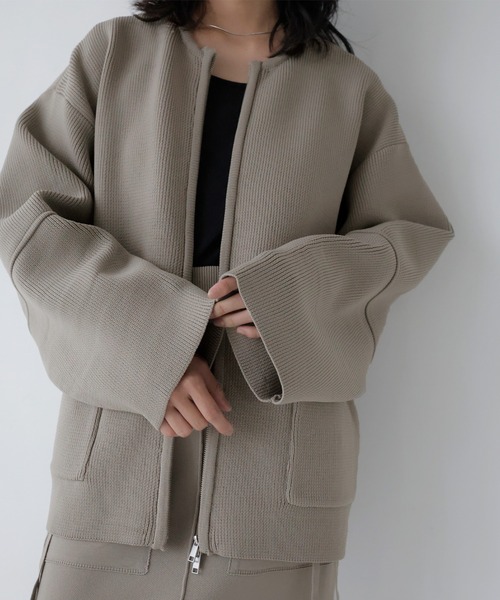 hellam（へラム）の「フラップポケットブルゾン（カーディガン/ボレロ