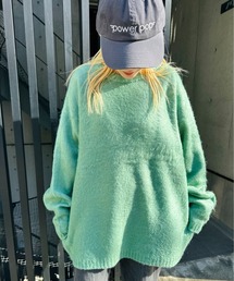 HOUSTON / ヒューストン / MOHAIR TOUCH SWEATER / 22138