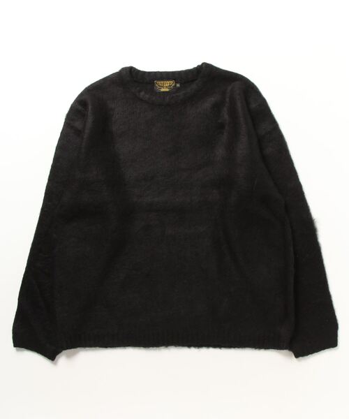 HOUSTON(ヒューストン)の「HOUSTON / ヒューストン / MOHAIR TOUCH SWEATER / 22138(ニット/セーター・レディース・オリーブ/マスタード/パープル/ミント/ブラック/ブラウン・XX-LARGE)」の2枚目の写真