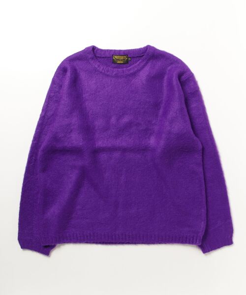 HOUSTON(ヒューストン)の「HOUSTON / ヒューストン / MOHAIR TOUCH SWEATER / 22138(ニット/セーター・レディース・オリーブ/マスタード/パープル/ミント/ブラック/ブラウン・XX-LARGE)」の9枚目の写真